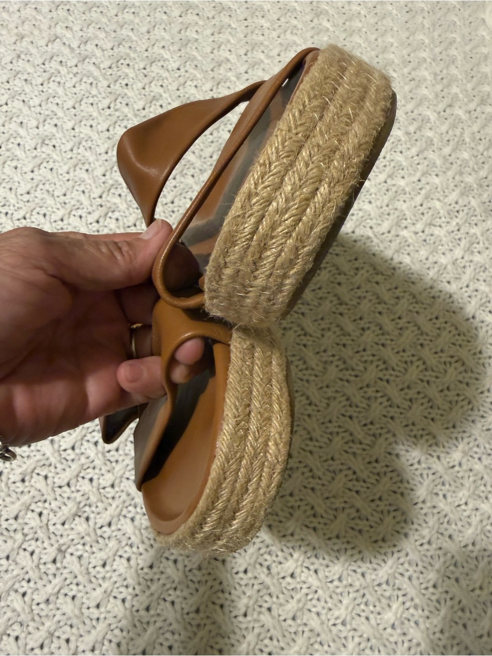 beek Women's Double Strap Slide Sandals in Cognac Brown size 8 - Picture 6 of 11